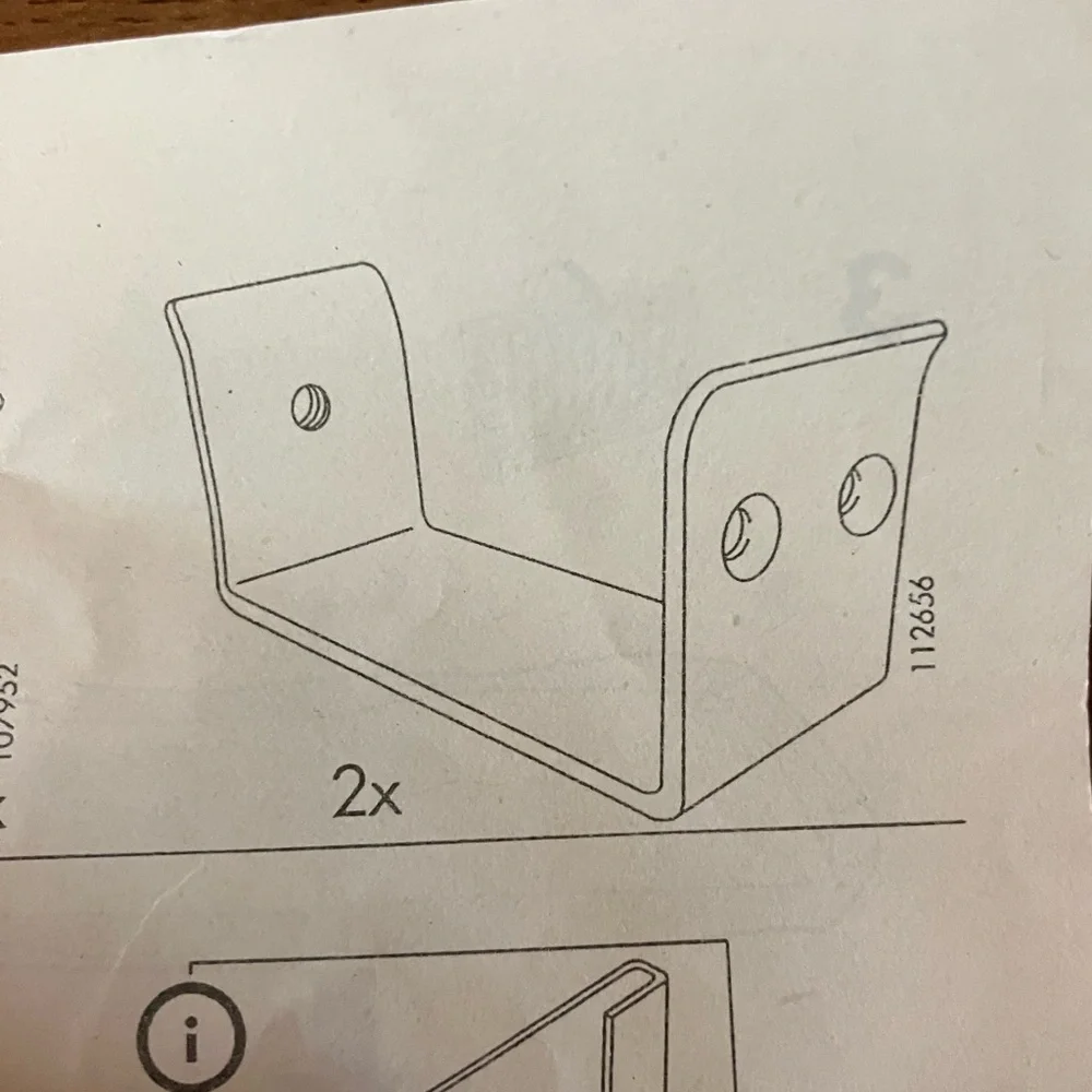 IKEA Metal Joiner Clip Bracket (2 Pack) for IKEA Replacement Fitting